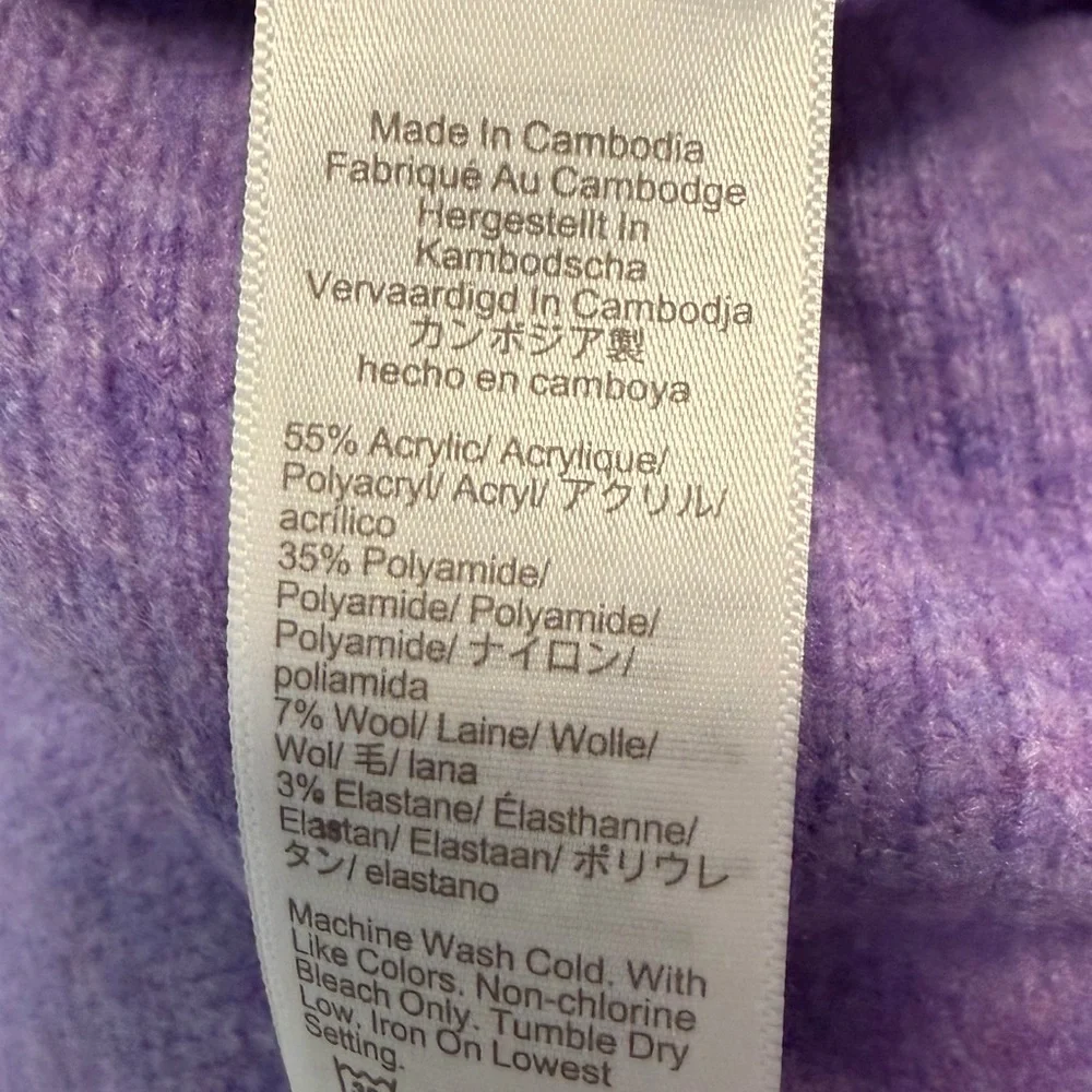 J. Crew NWT Size XS Purple Crewneck Extra Soft Sweater